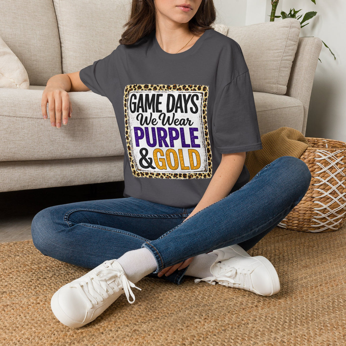 We Wear Purple & Gold Spirit Tee