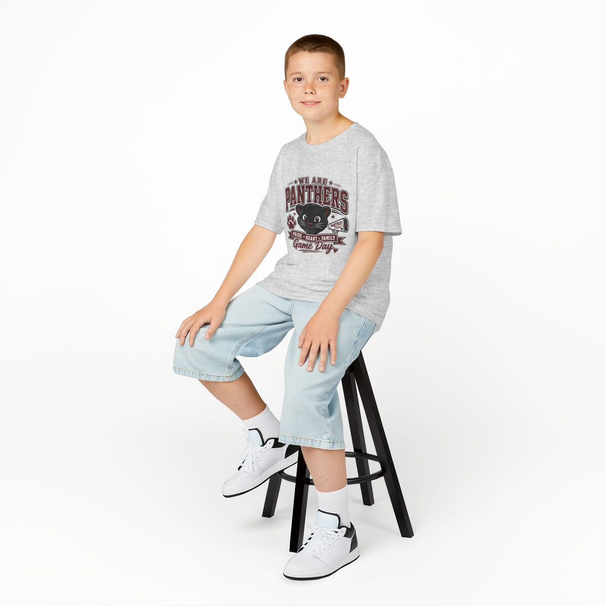 Panthers Pride, Heart & Family Kids Tee