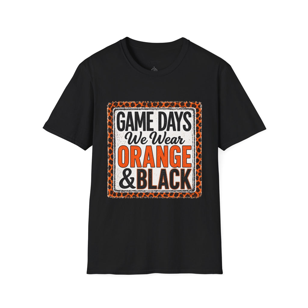 We Wear Orange & Black Spirit Tee