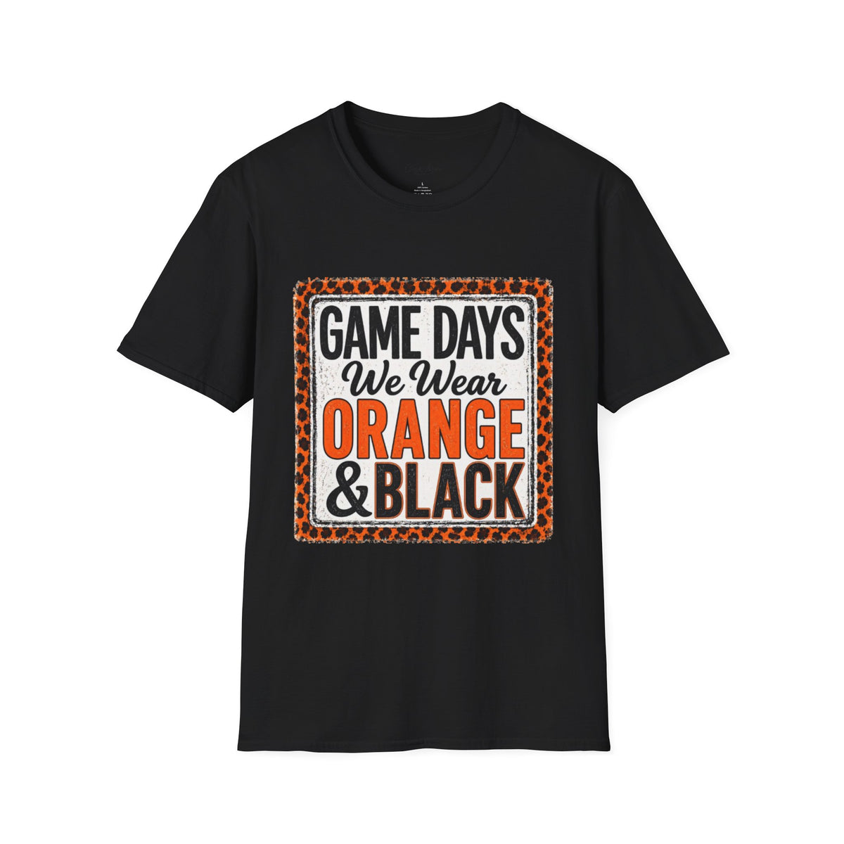 We Wear Orange & Black Spirit Tee