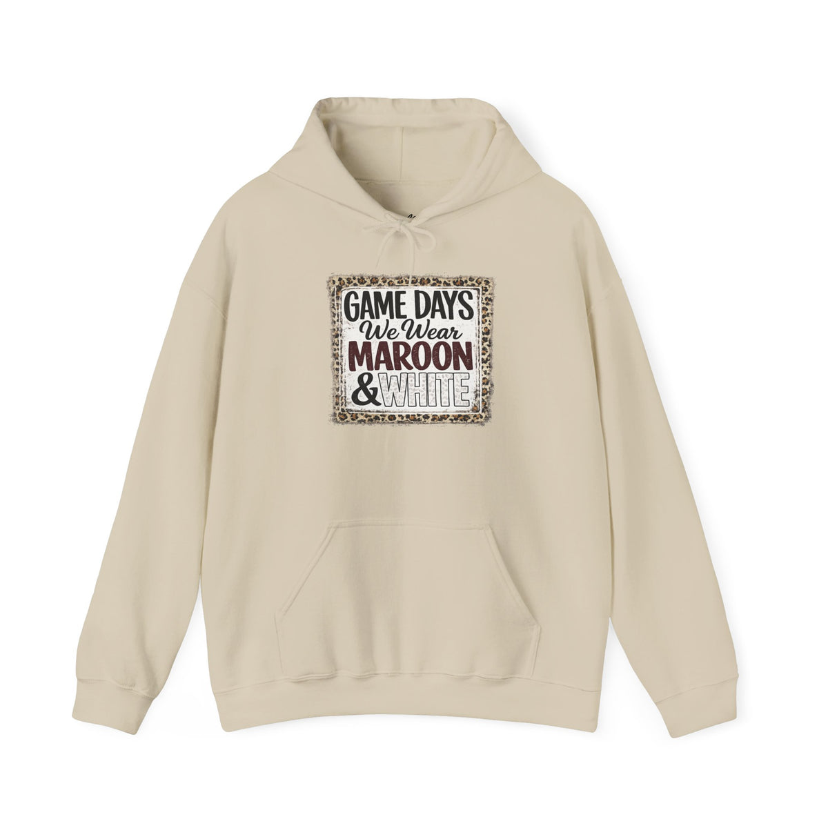 We Wear Maroon & White Spirit Hoodie
