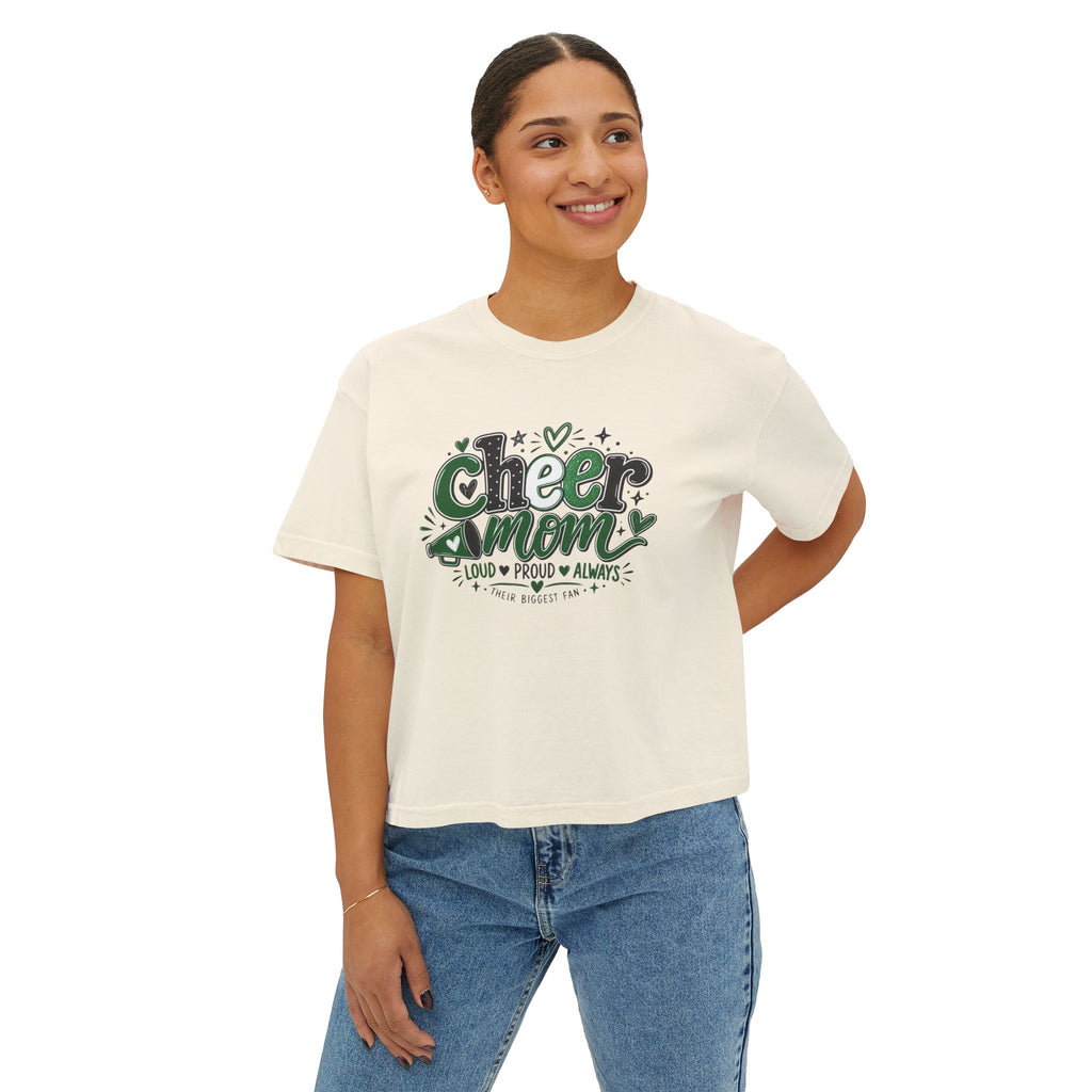 Cheer Mom Loud & Proud Boxy Tee