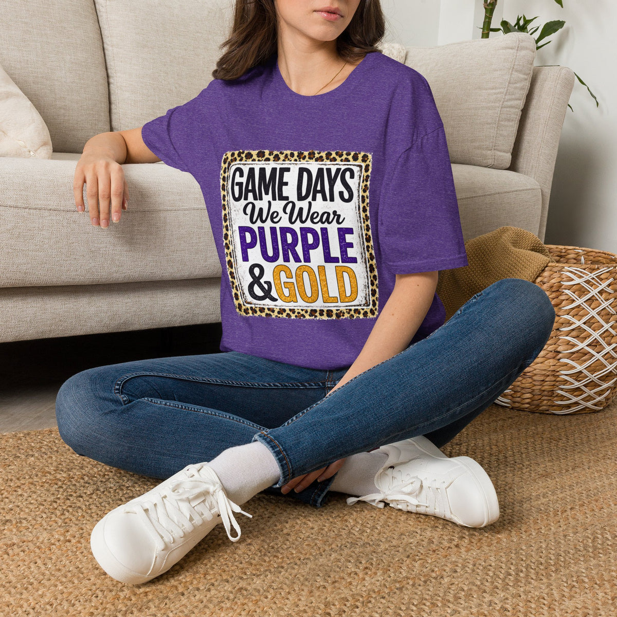 We Wear Purple & Gold Spirit Tee
