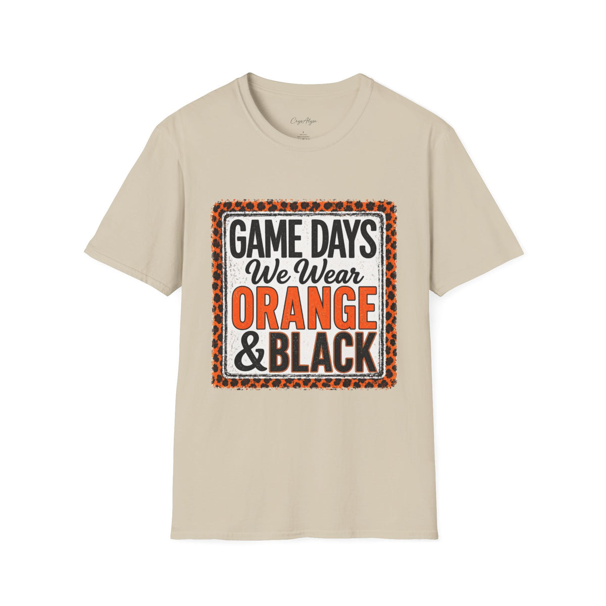 We Wear Orange & Black Spirit Tee
