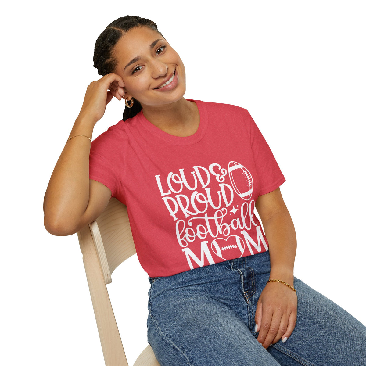 Loud & Proud Football Mom Tee
