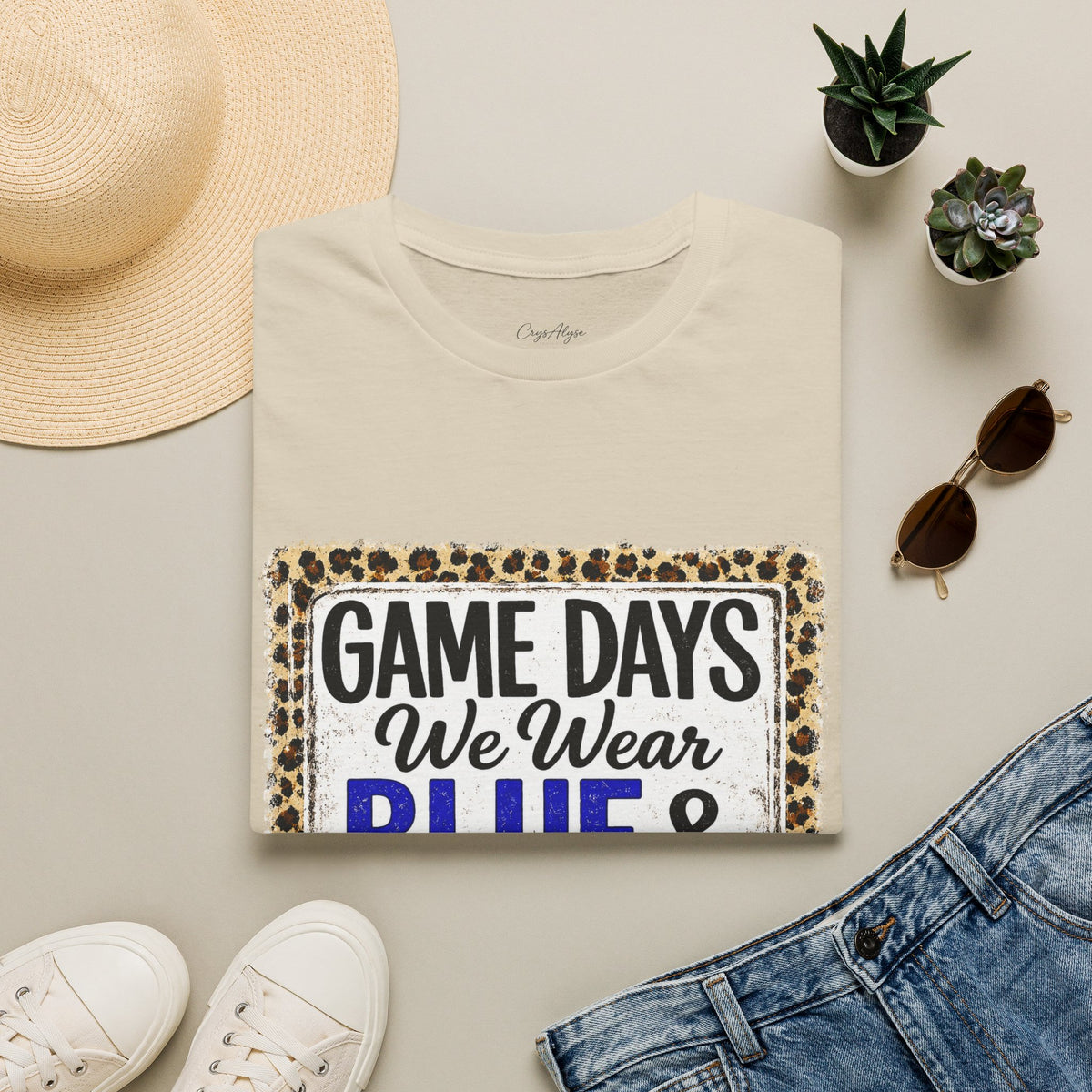 We Wear Blue & Gold Spirit Tee