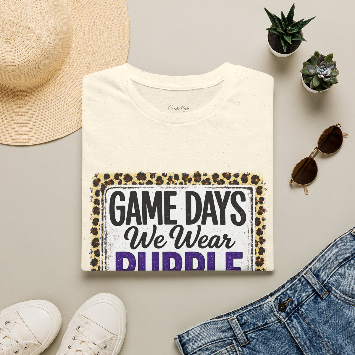 We Wear Purple & Gold Spirit Tee