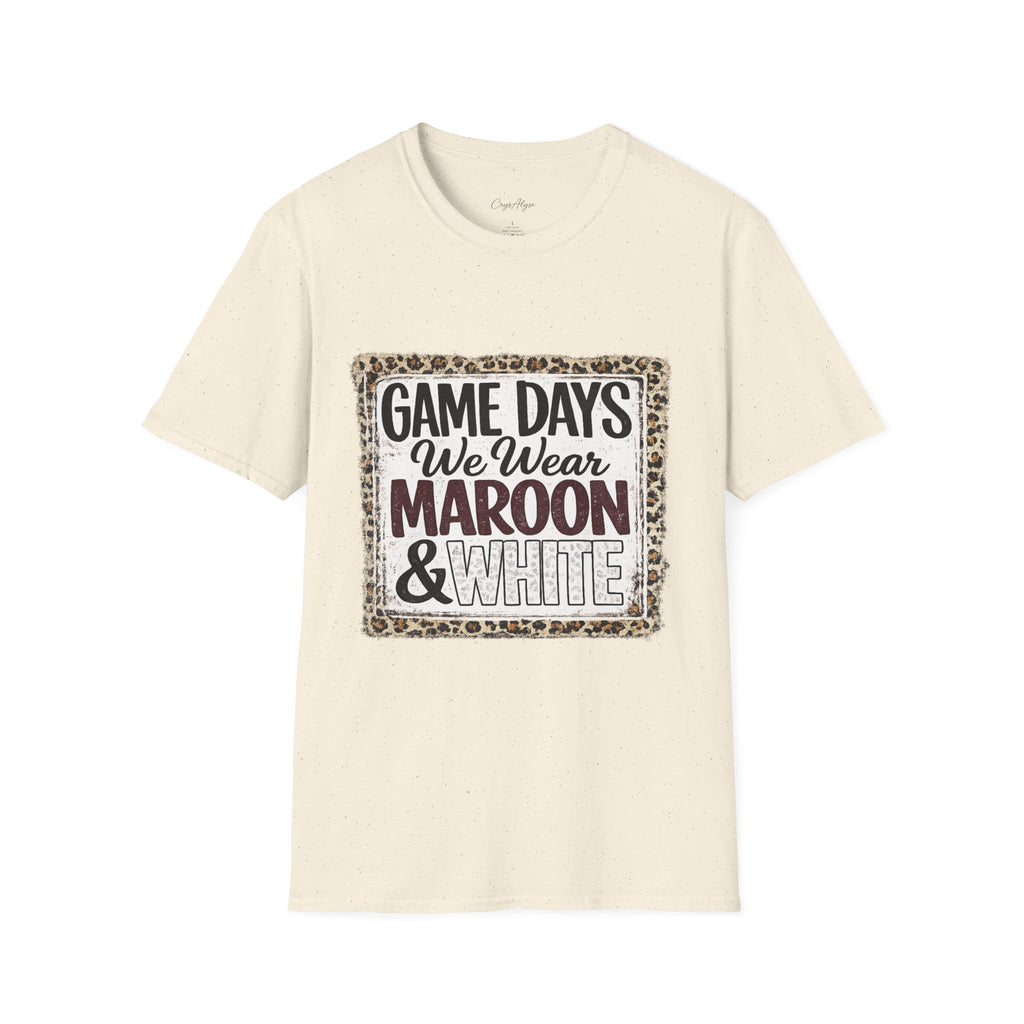 We Wear Maroon & White Spirit Tee