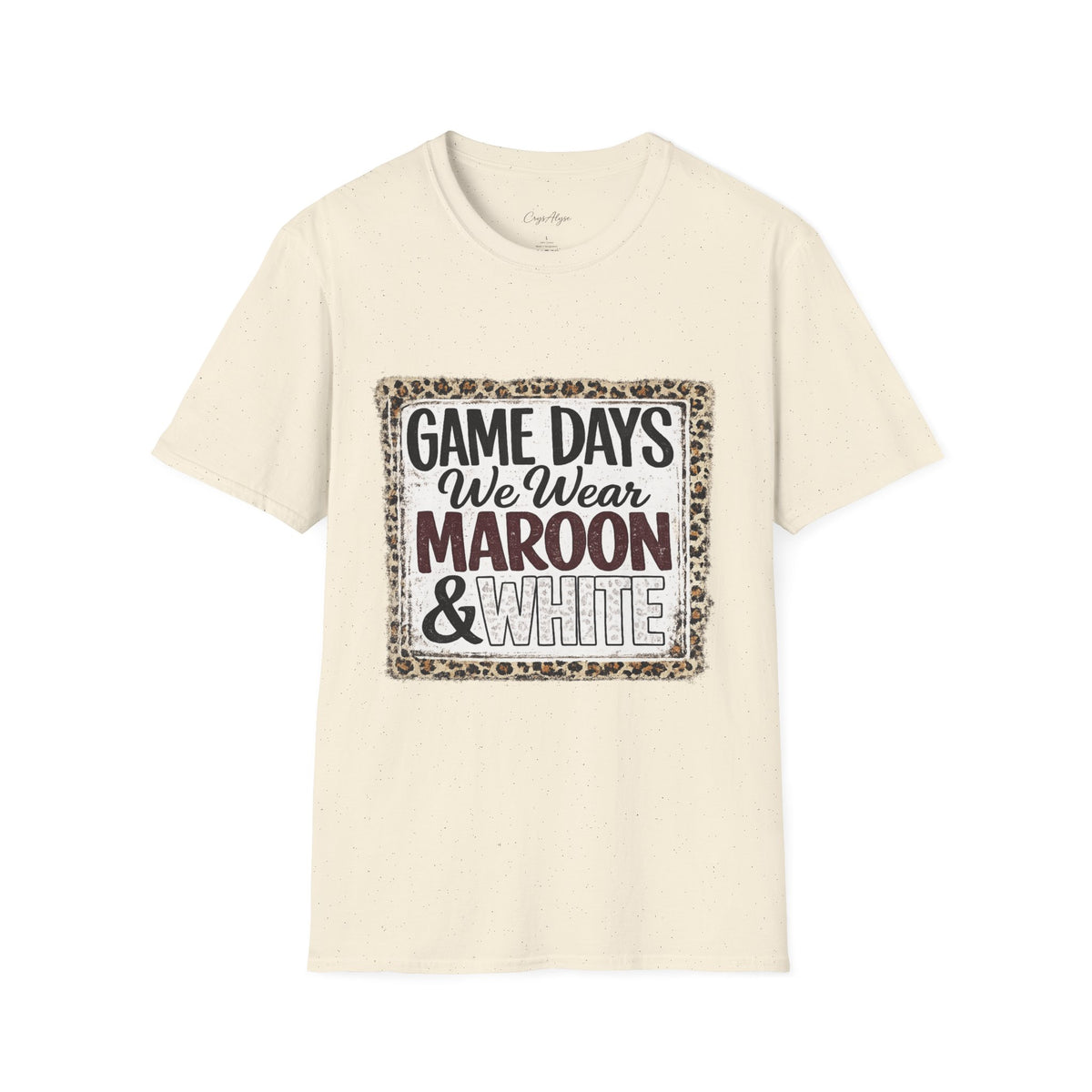 We Wear Maroon & White Spirit Tee