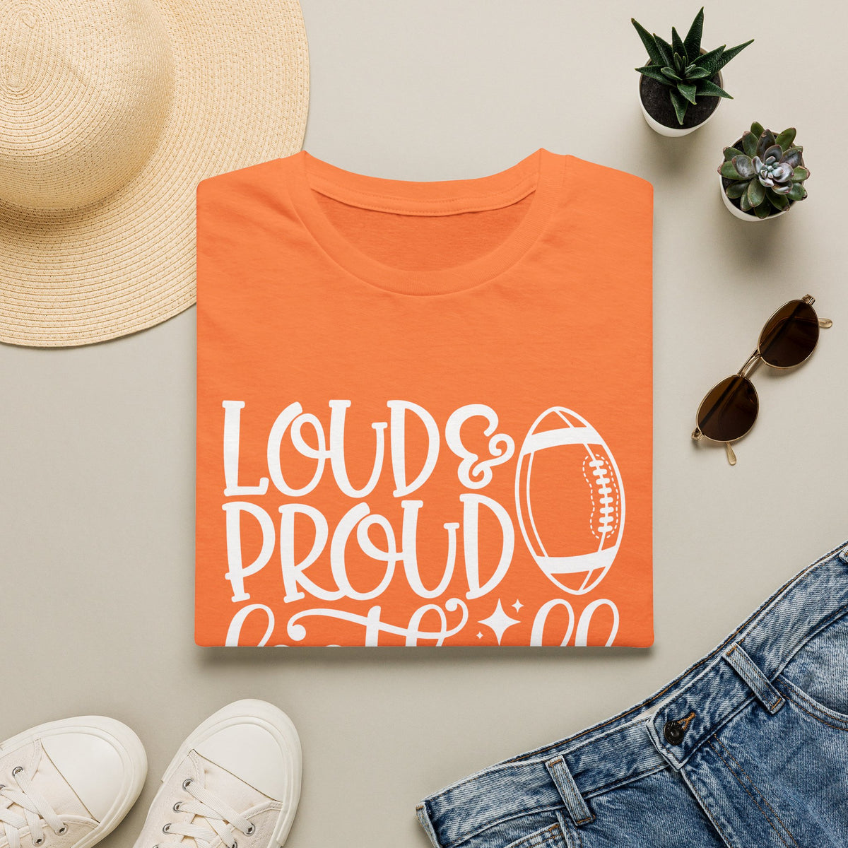 Loud & Proud Football Mom Tee