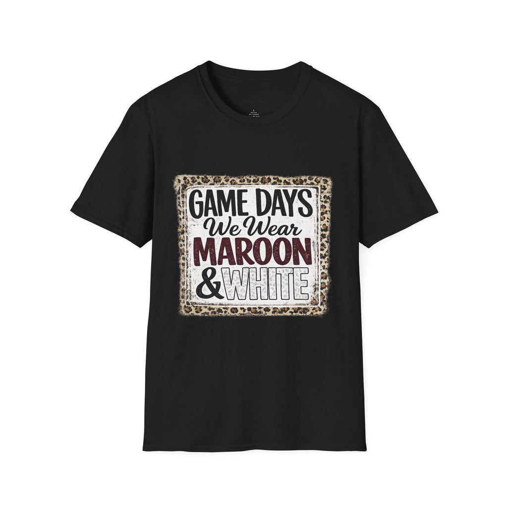 We Wear Maroon & White Spirit Tee