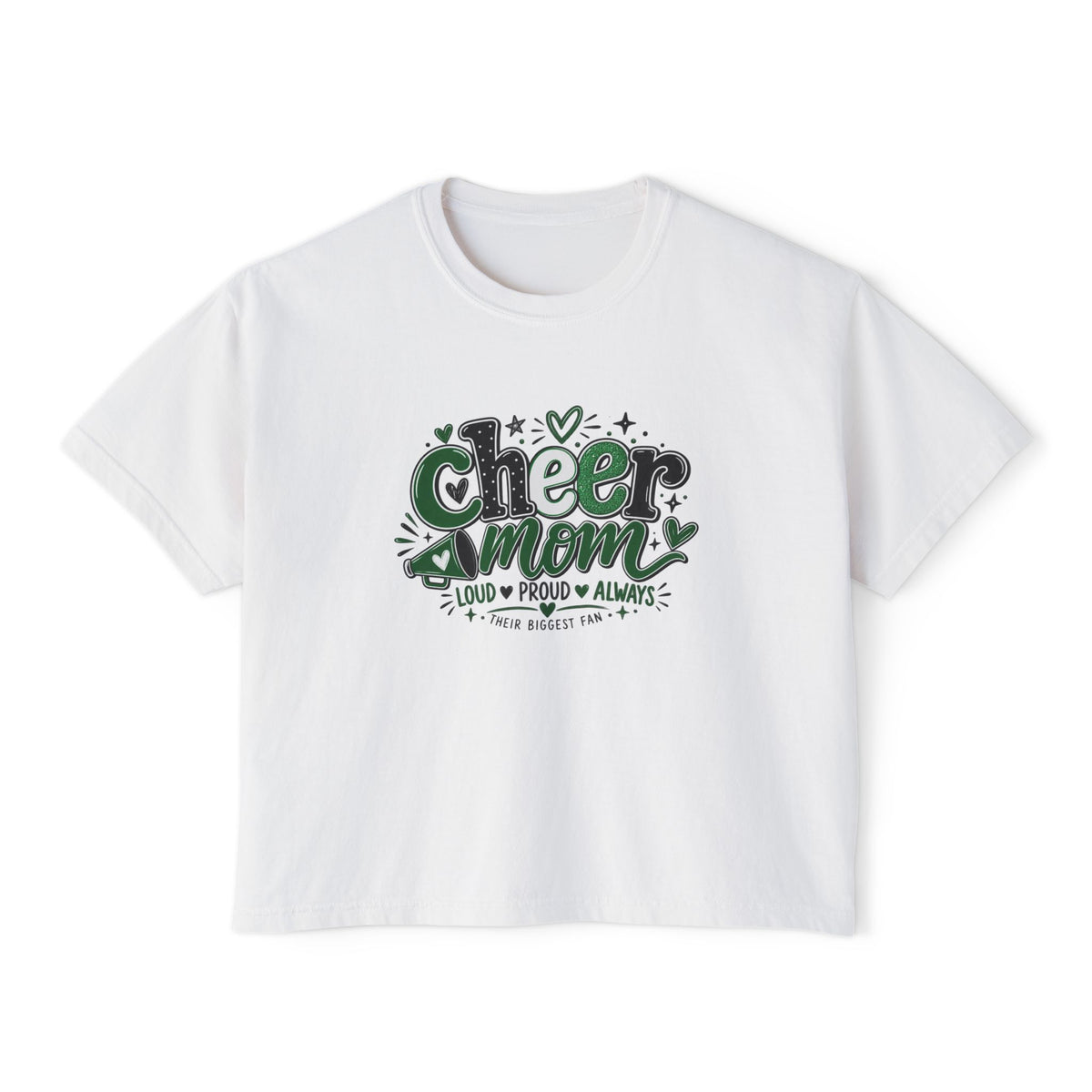 Cheer Mom Loud & Proud Boxy Tee