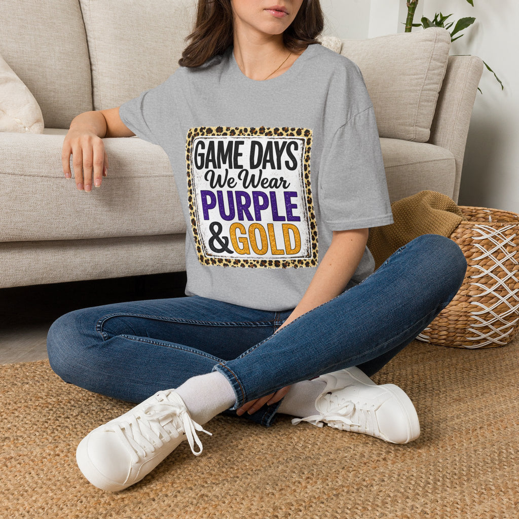 We Wear Purple & Gold Spirit Tee