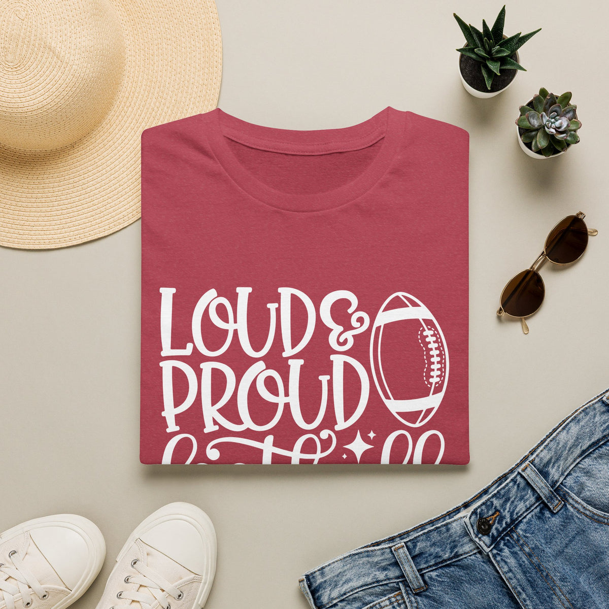 Loud & Proud Football Mom Tee