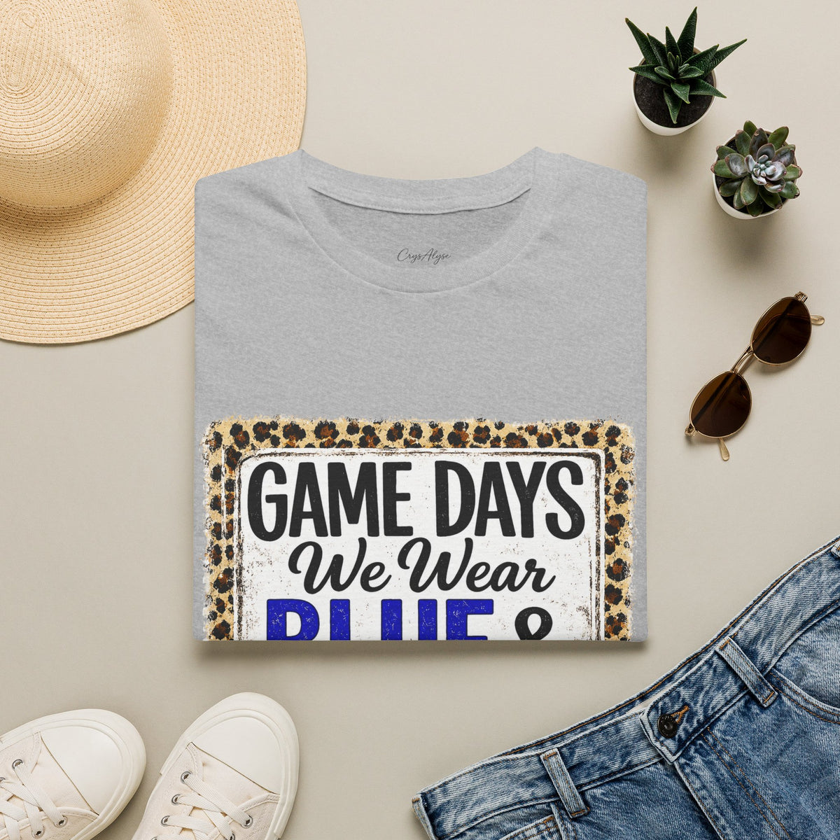 We Wear Blue & Gold Spirit Tee