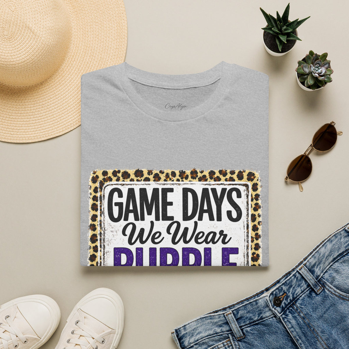 We Wear Purple & Gold Spirit Tee