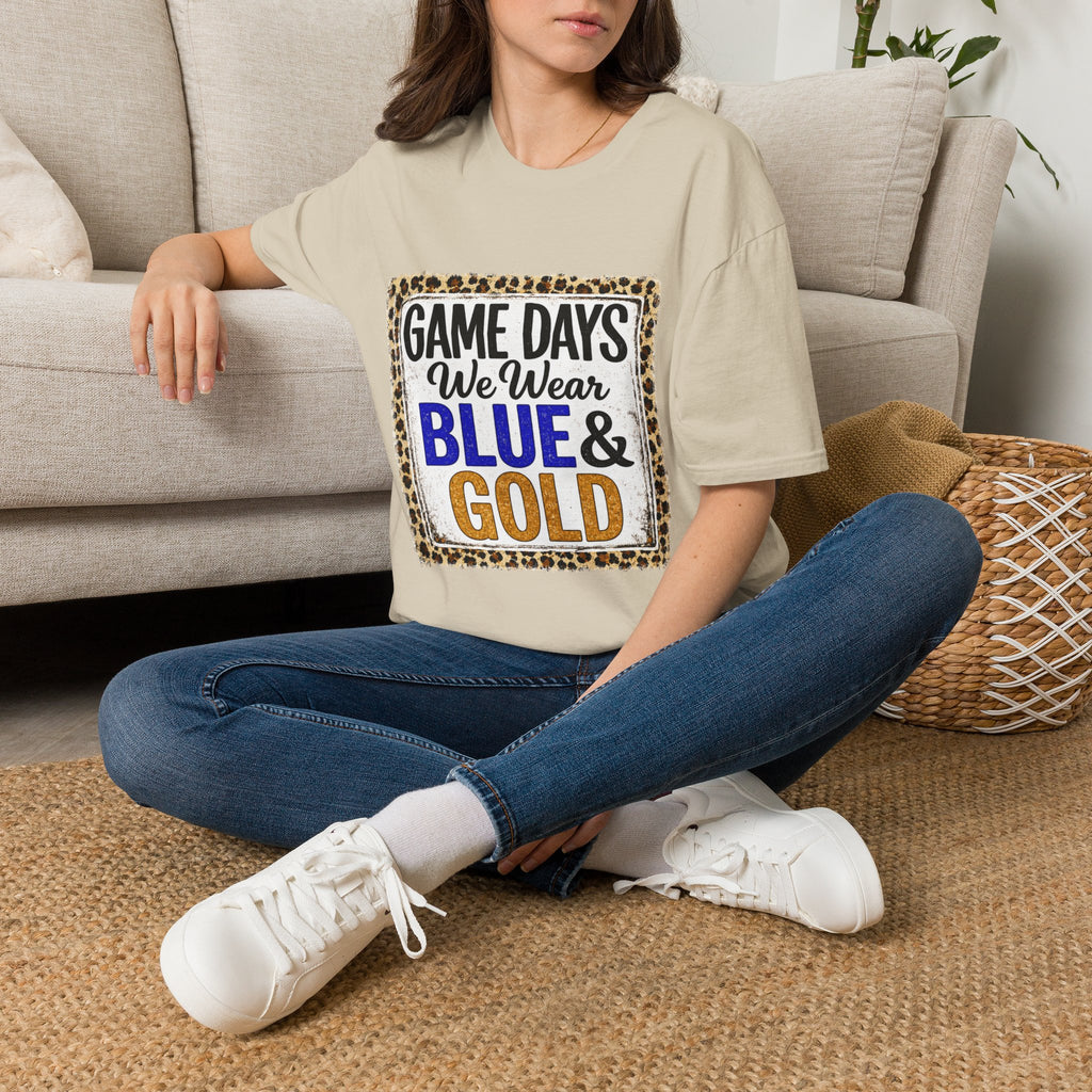We Wear Blue & Gold Spirit Tee