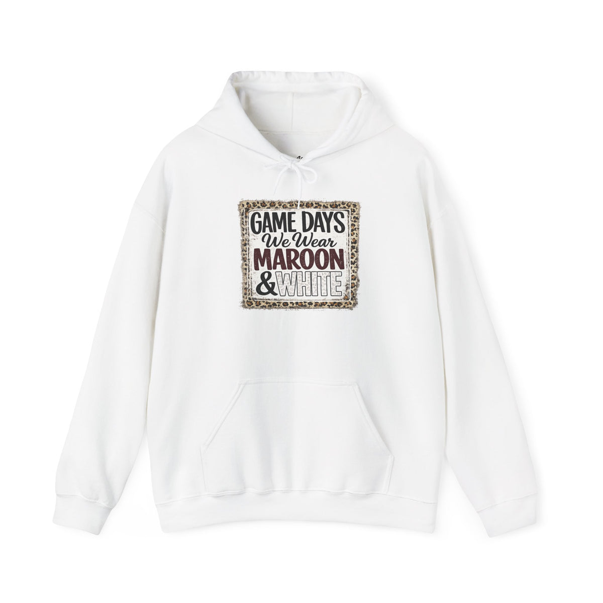 We Wear Maroon & White Spirit Hoodie