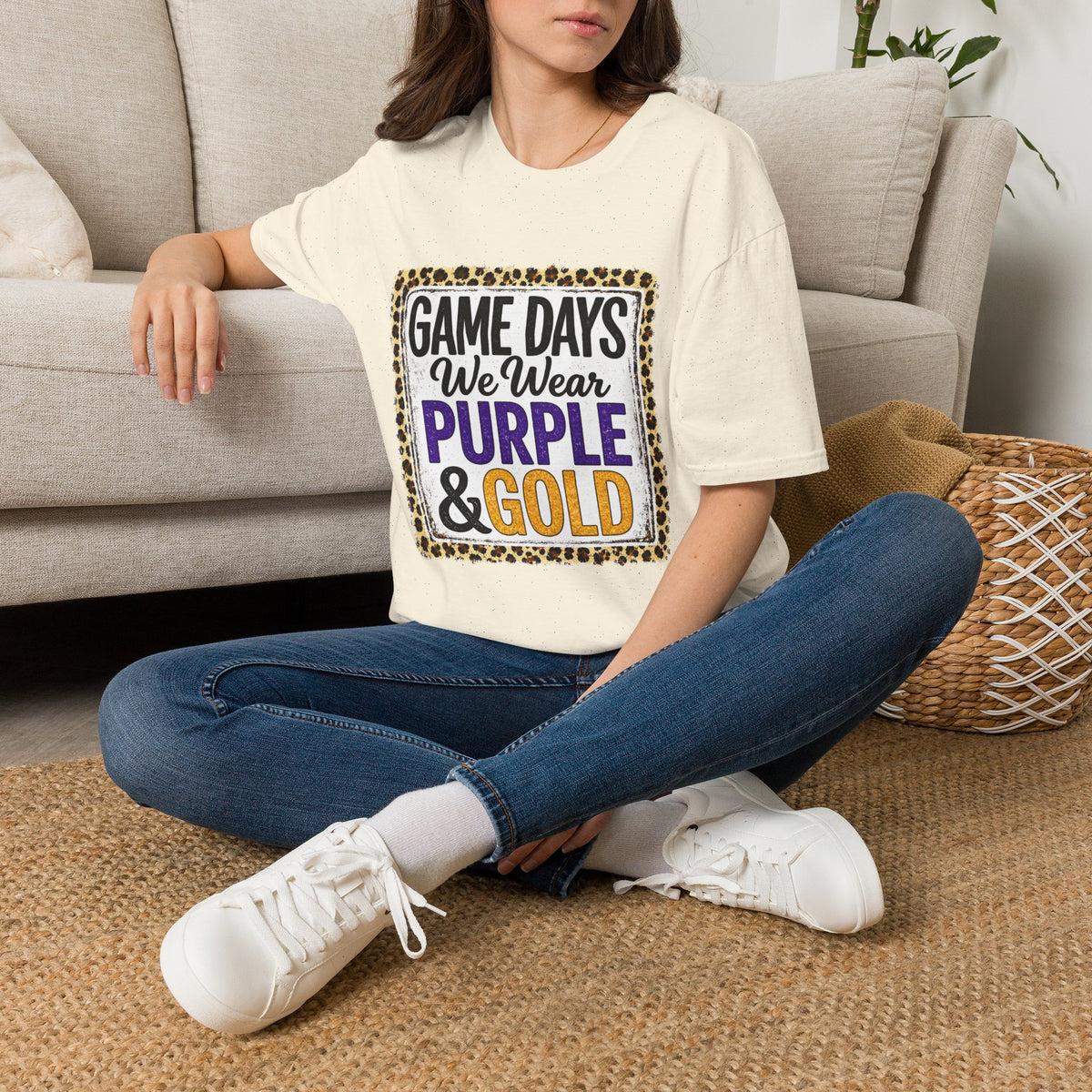 We Wear Purple & Gold Spirit Tee