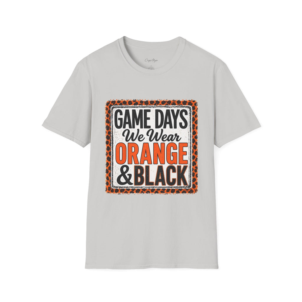 We Wear Orange & Black Spirit Tee