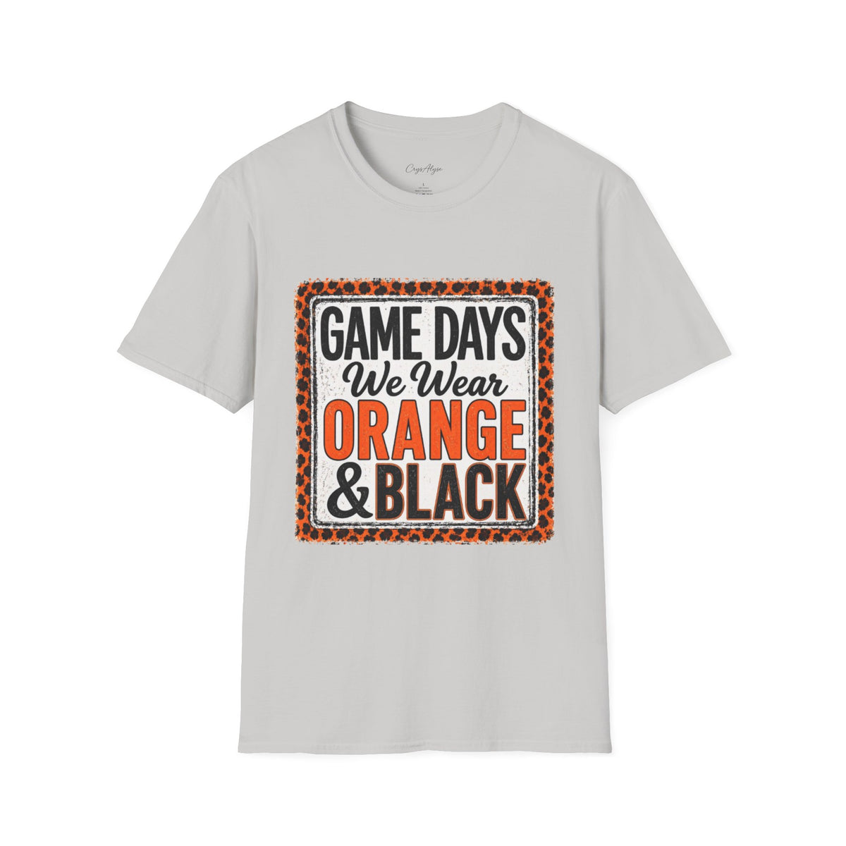 We Wear Orange & Black Spirit Tee