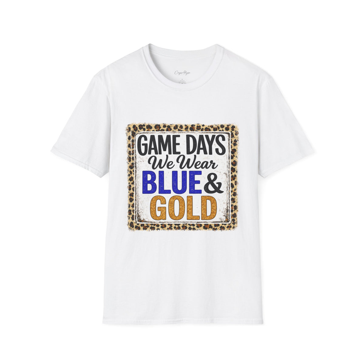 We Wear Blue & Gold Spirit Tee