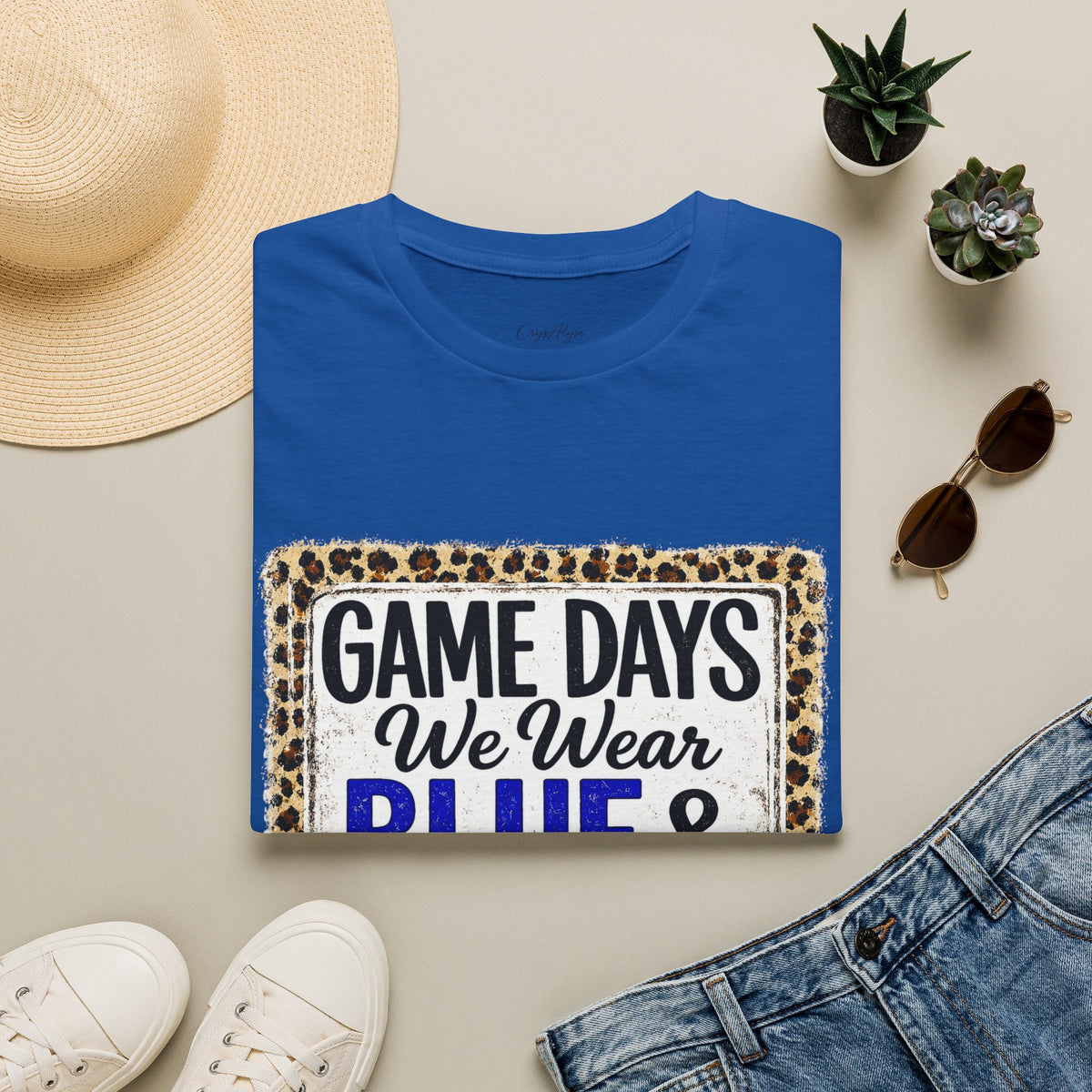 We Wear Blue & Gold Spirit Tee