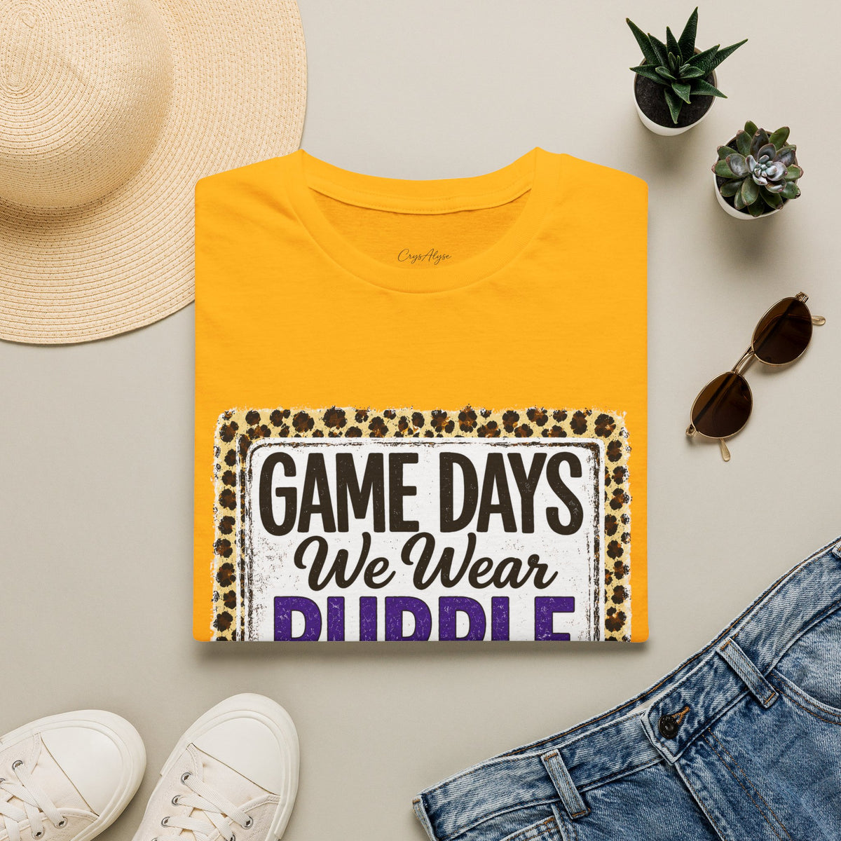 We Wear Purple & Gold Spirit Tee