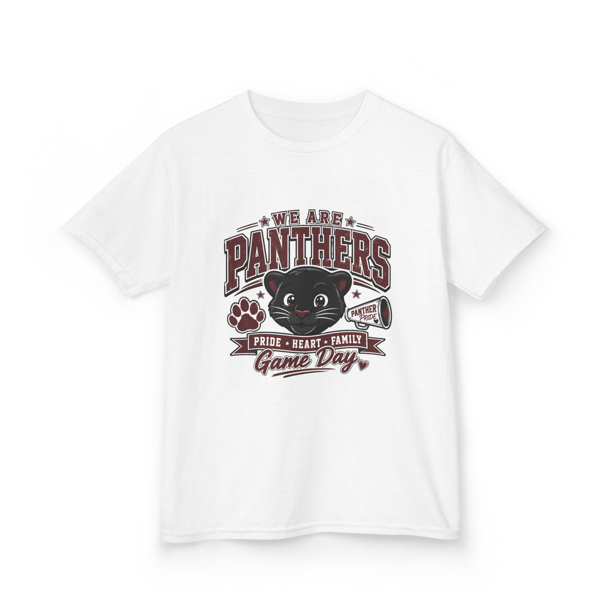 Panthers Pride, Heart & Family Kids Tee