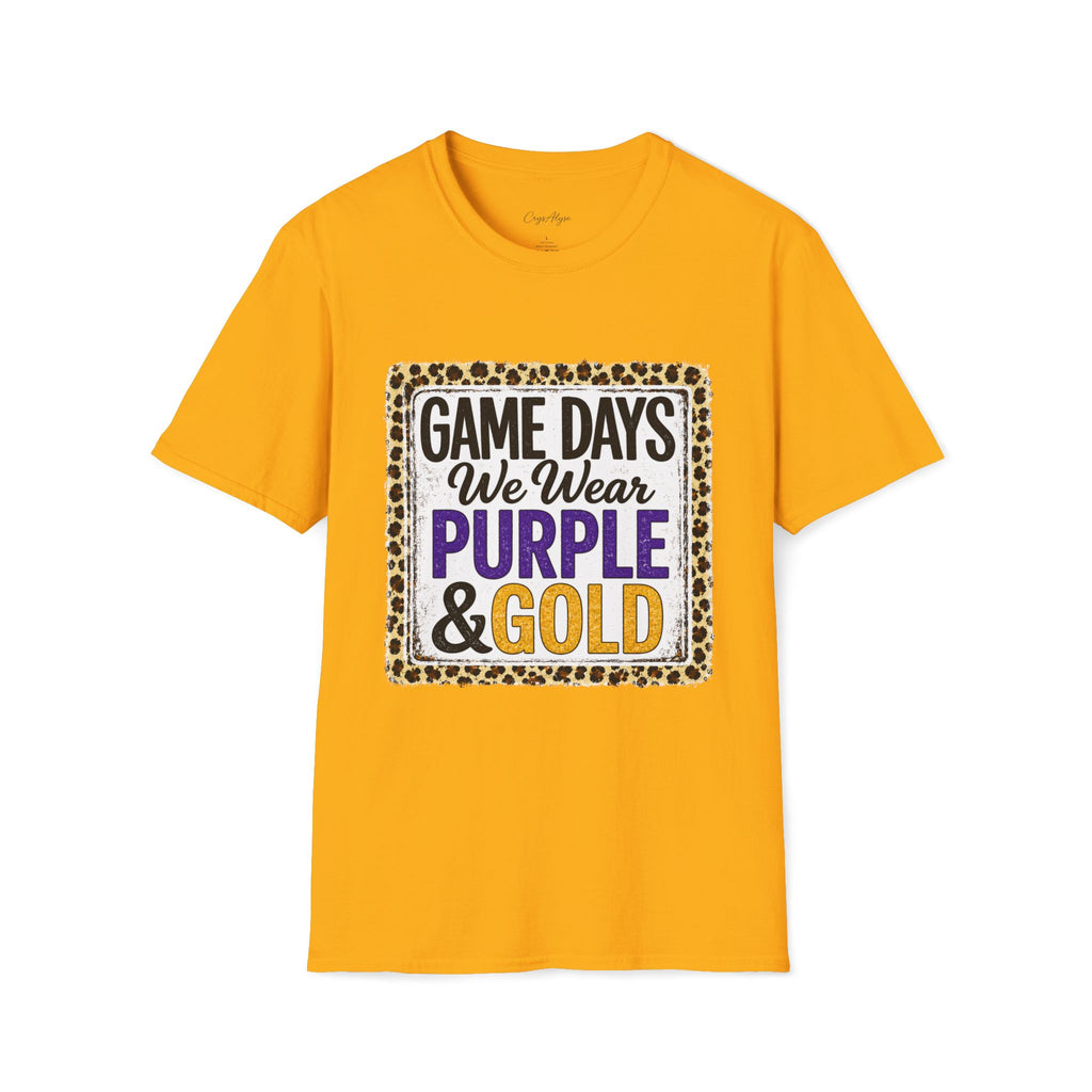 We Wear Purple & Gold Spirit Tee