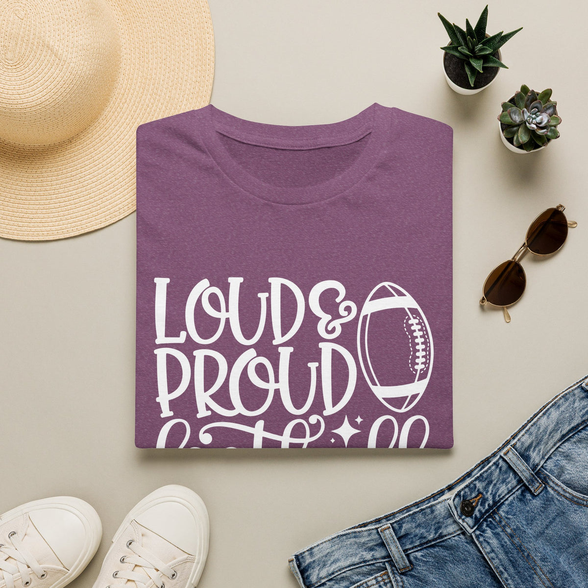 Loud & Proud Football Mom Tee