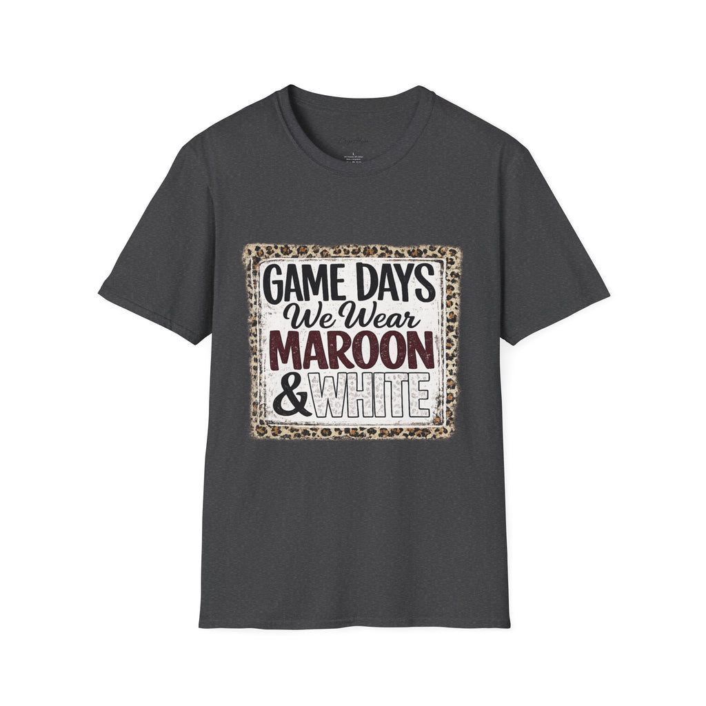 We Wear Maroon & White Spirit Tee