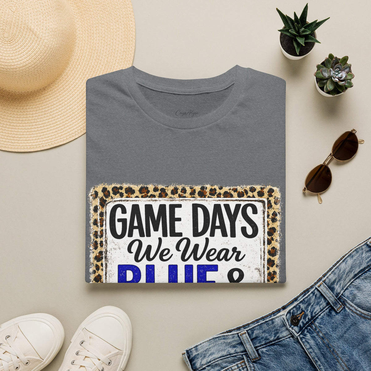 We Wear Blue & Gold Spirit Tee