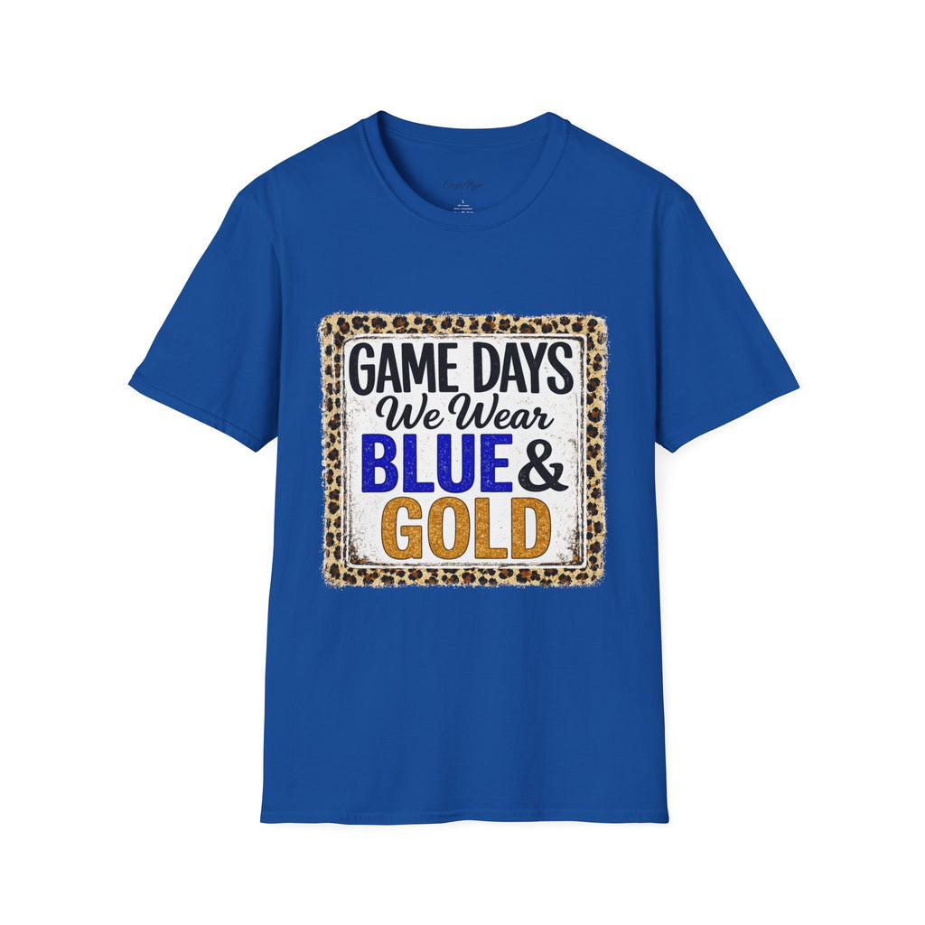 We Wear Blue & Gold Spirit Tee