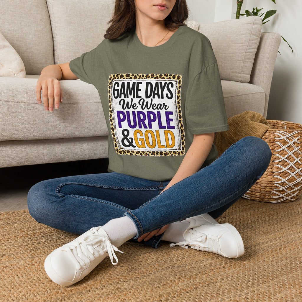 We Wear Purple & Gold Spirit Tee