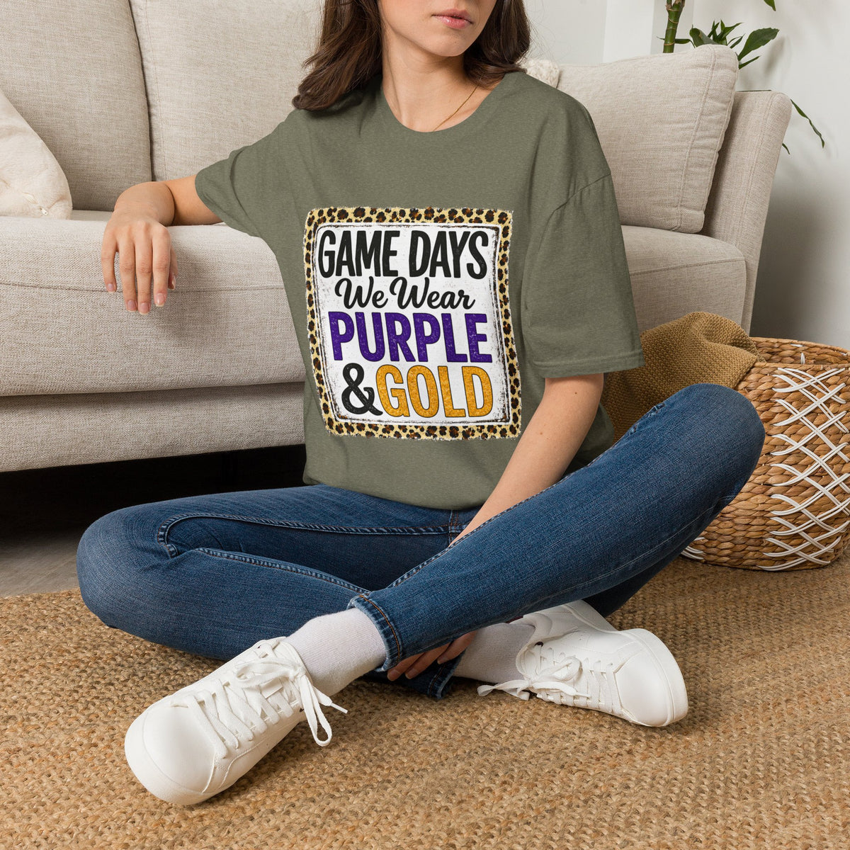 We Wear Purple & Gold Spirit Tee