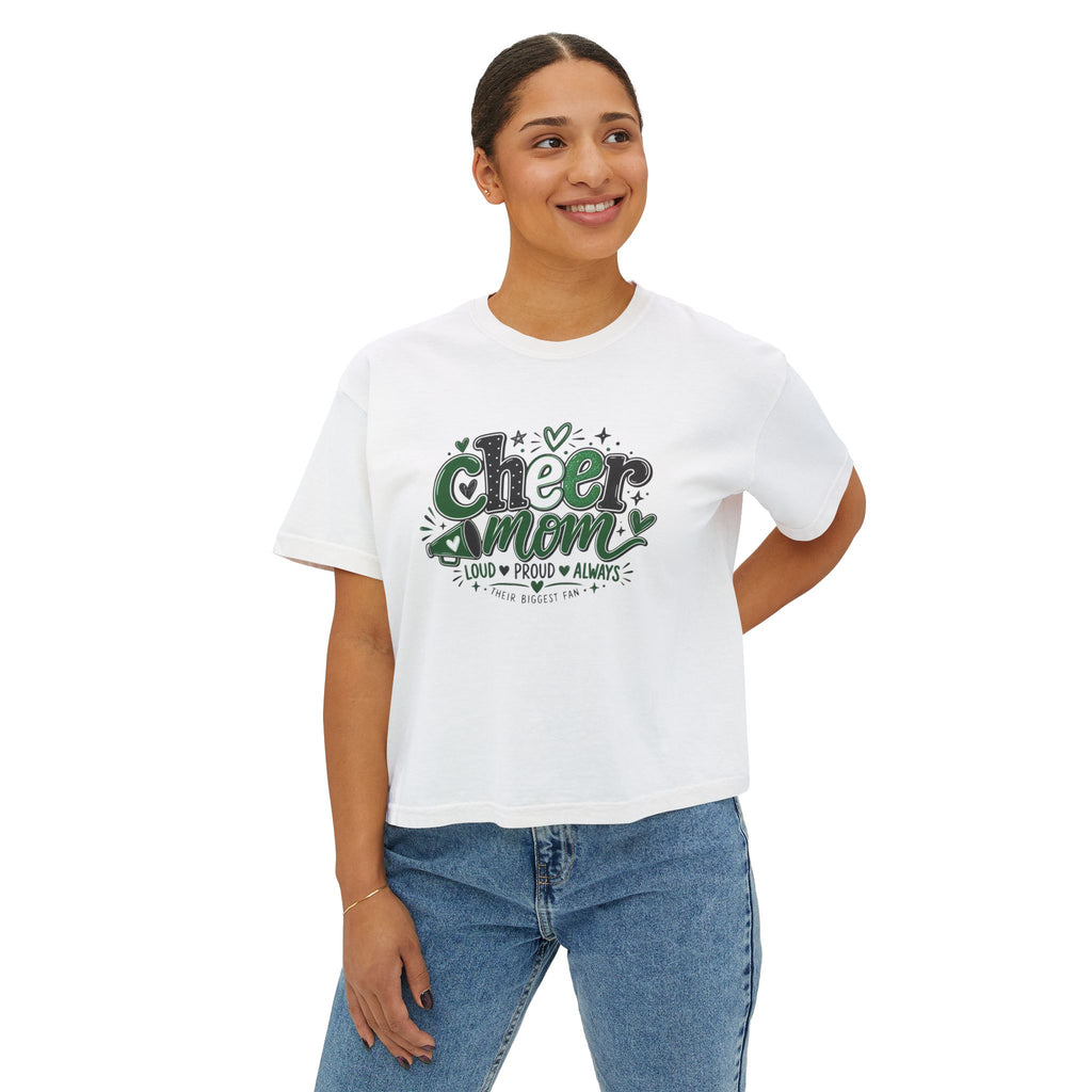 Cheer Mom Loud & Proud Boxy Tee