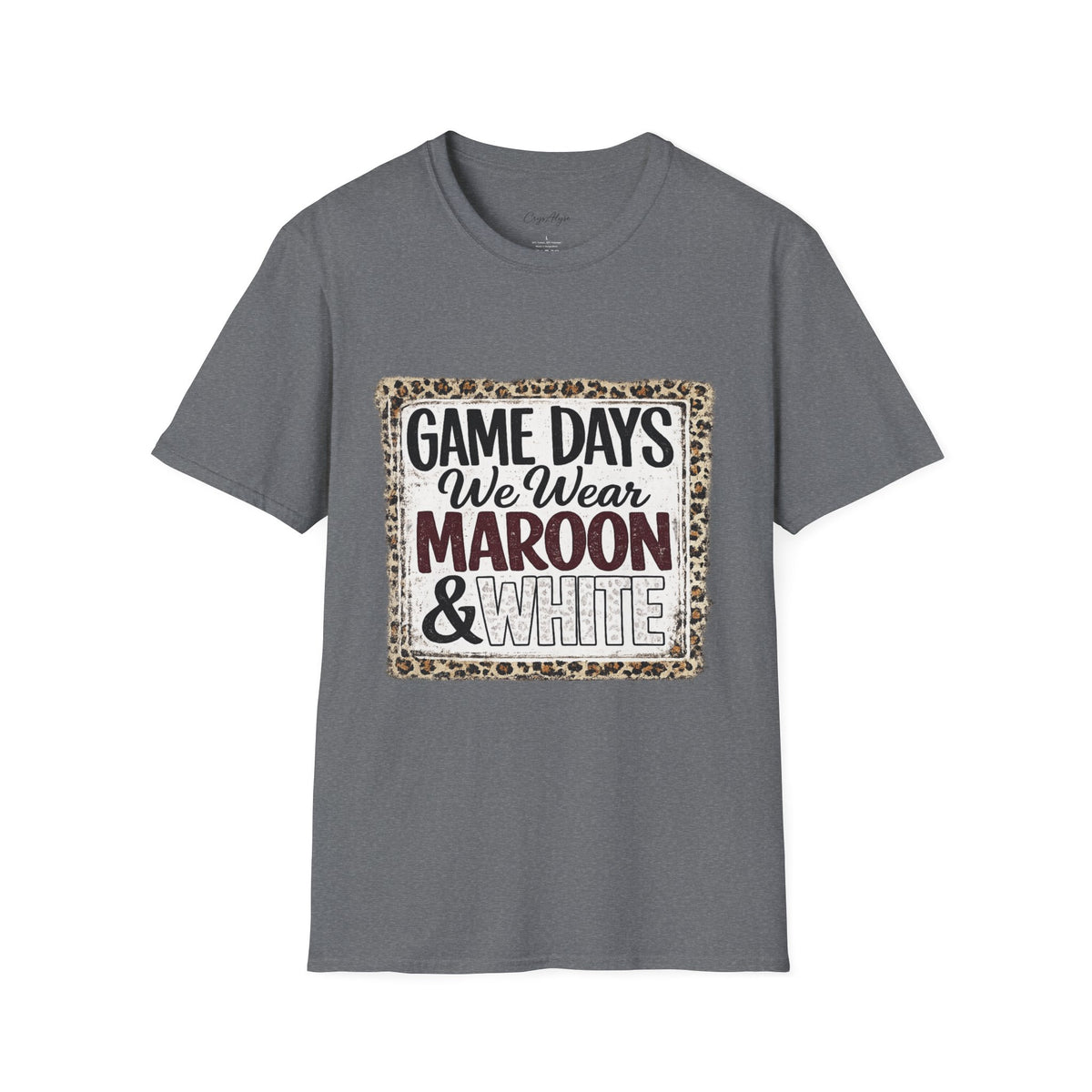 We Wear Maroon & White Spirit Tee