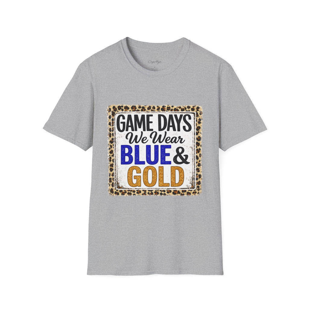 We Wear Blue & Gold Spirit Tee