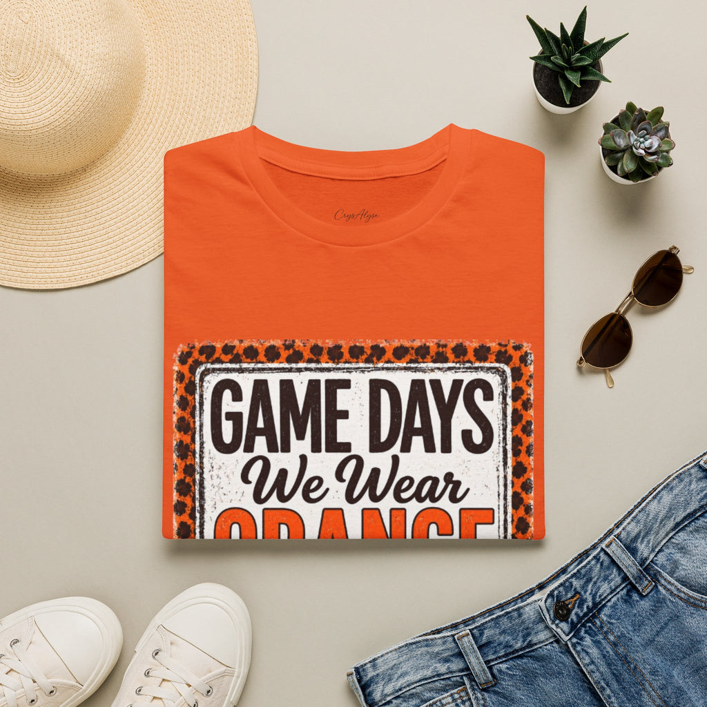 We Wear Orange & Black Spirit Tee