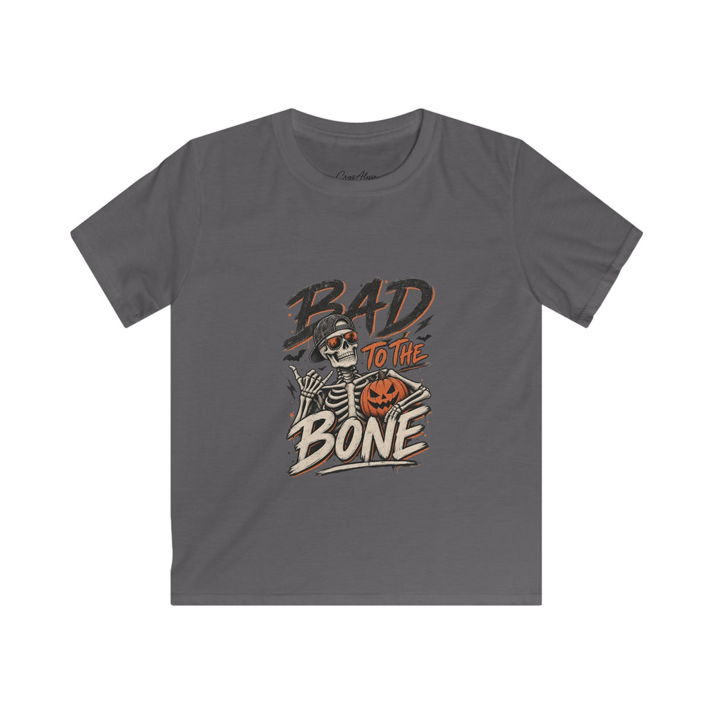 Bad to the Bone Skeleton Halloween Tee