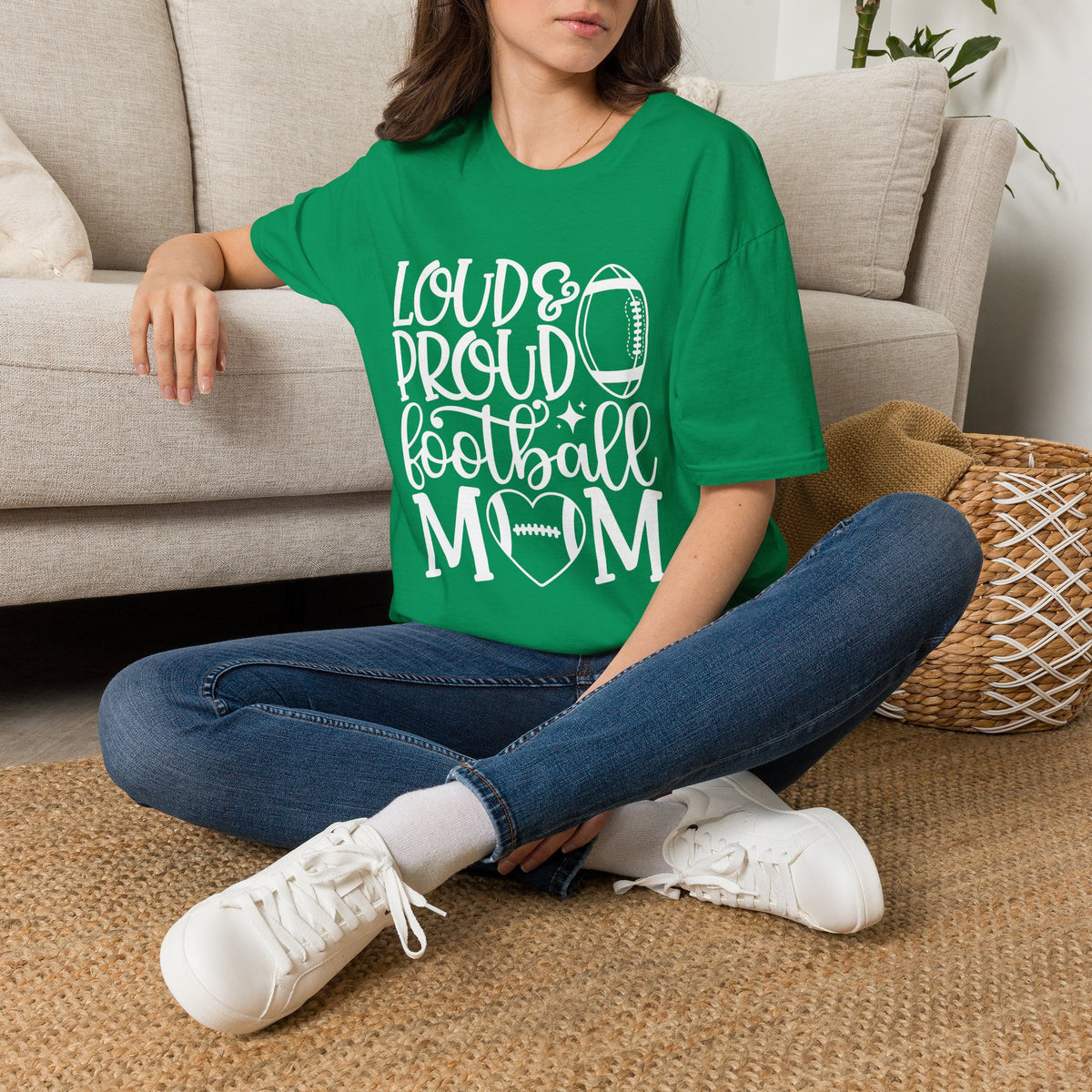 Loud & Proud Football Mom Tee