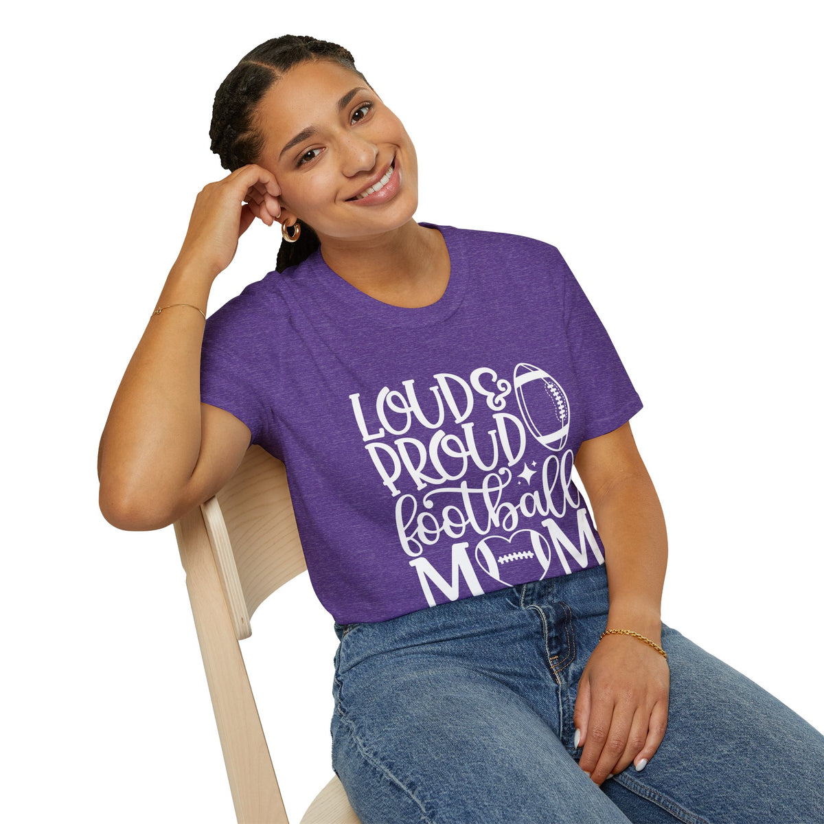 Loud & Proud Football Mom Tee