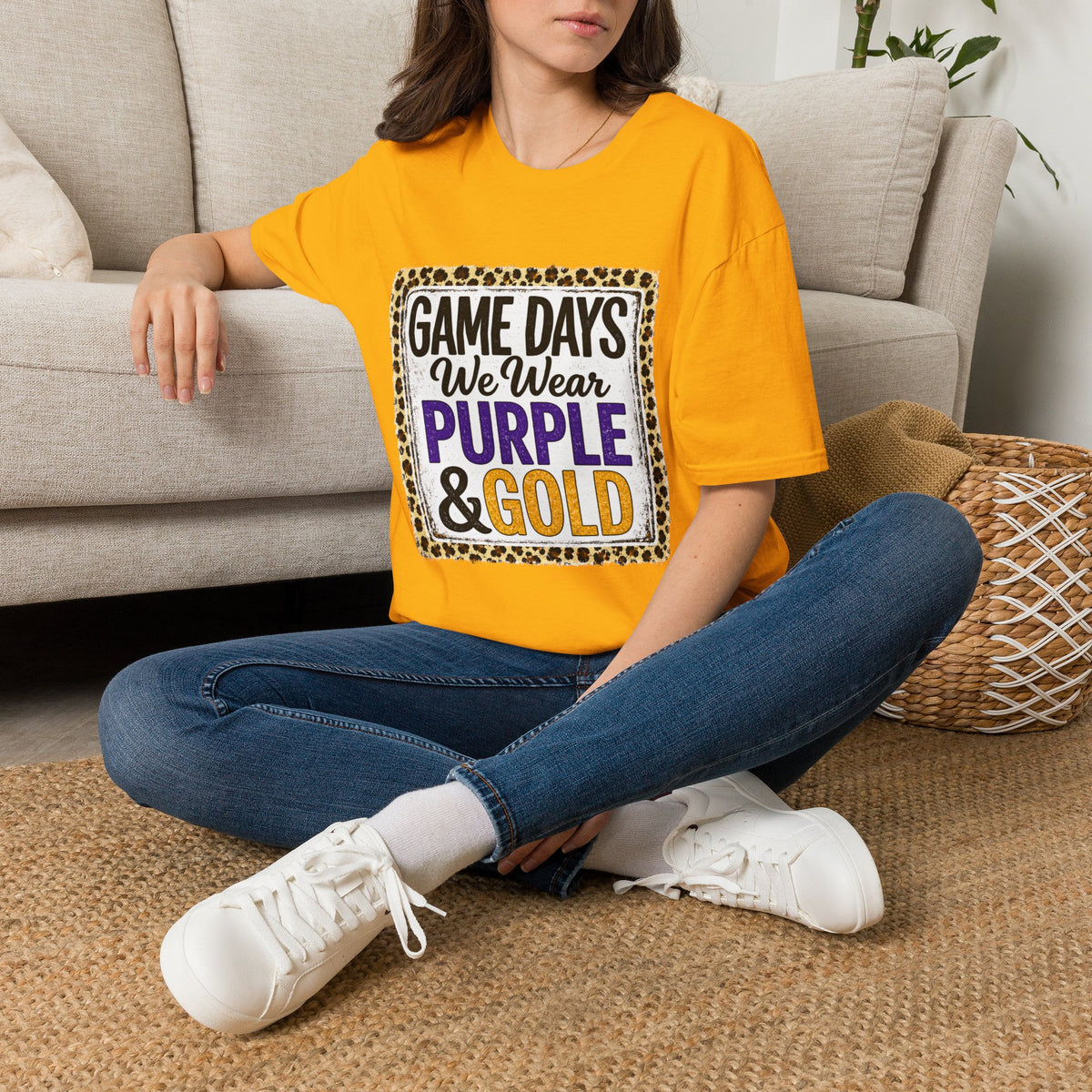 We Wear Purple & Gold Spirit Tee