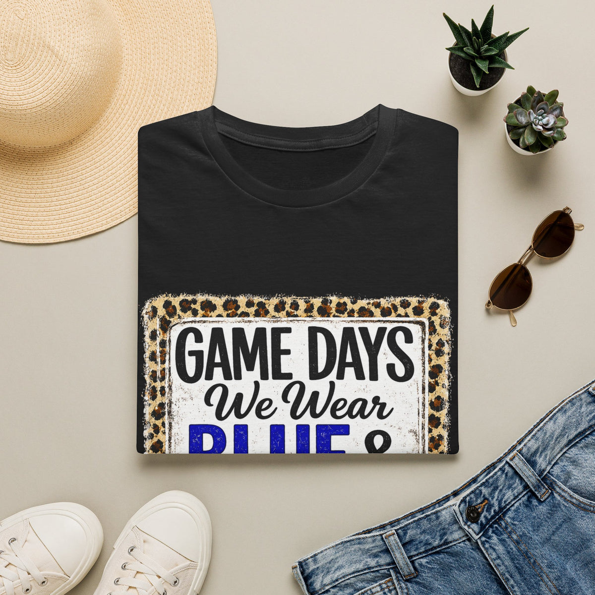 We Wear Blue & Gold Spirit Tee