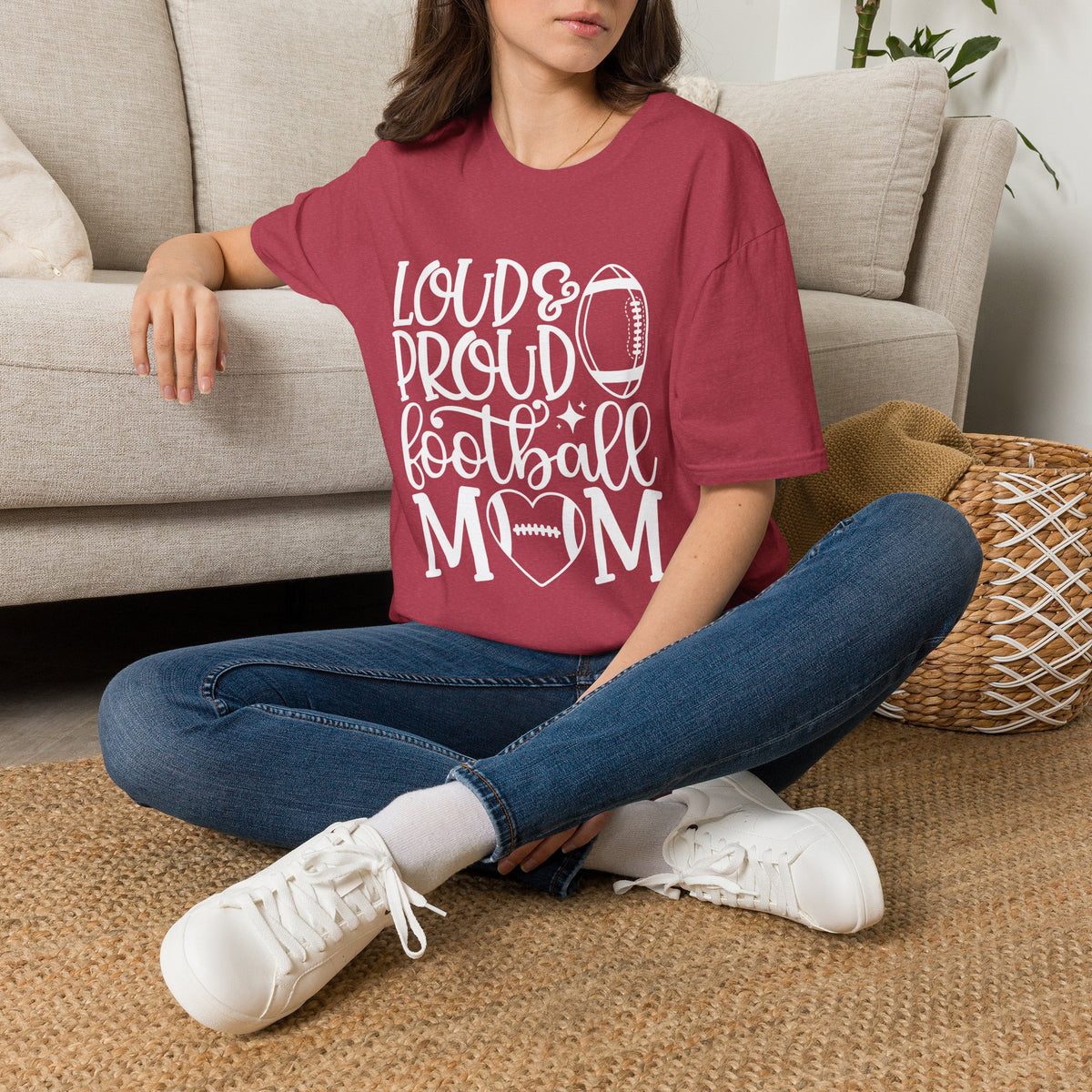 Loud & Proud Football Mom Tee