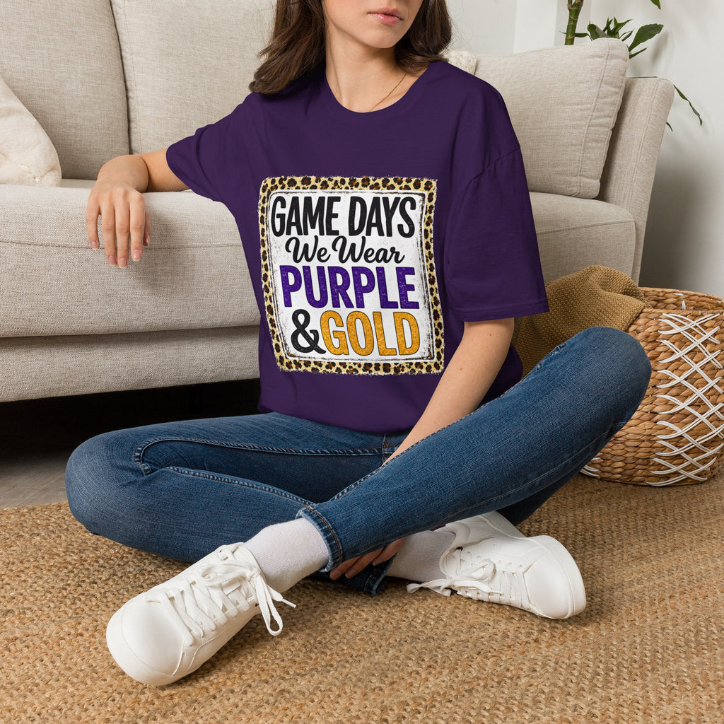 We Wear Purple & Gold Spirit Tee