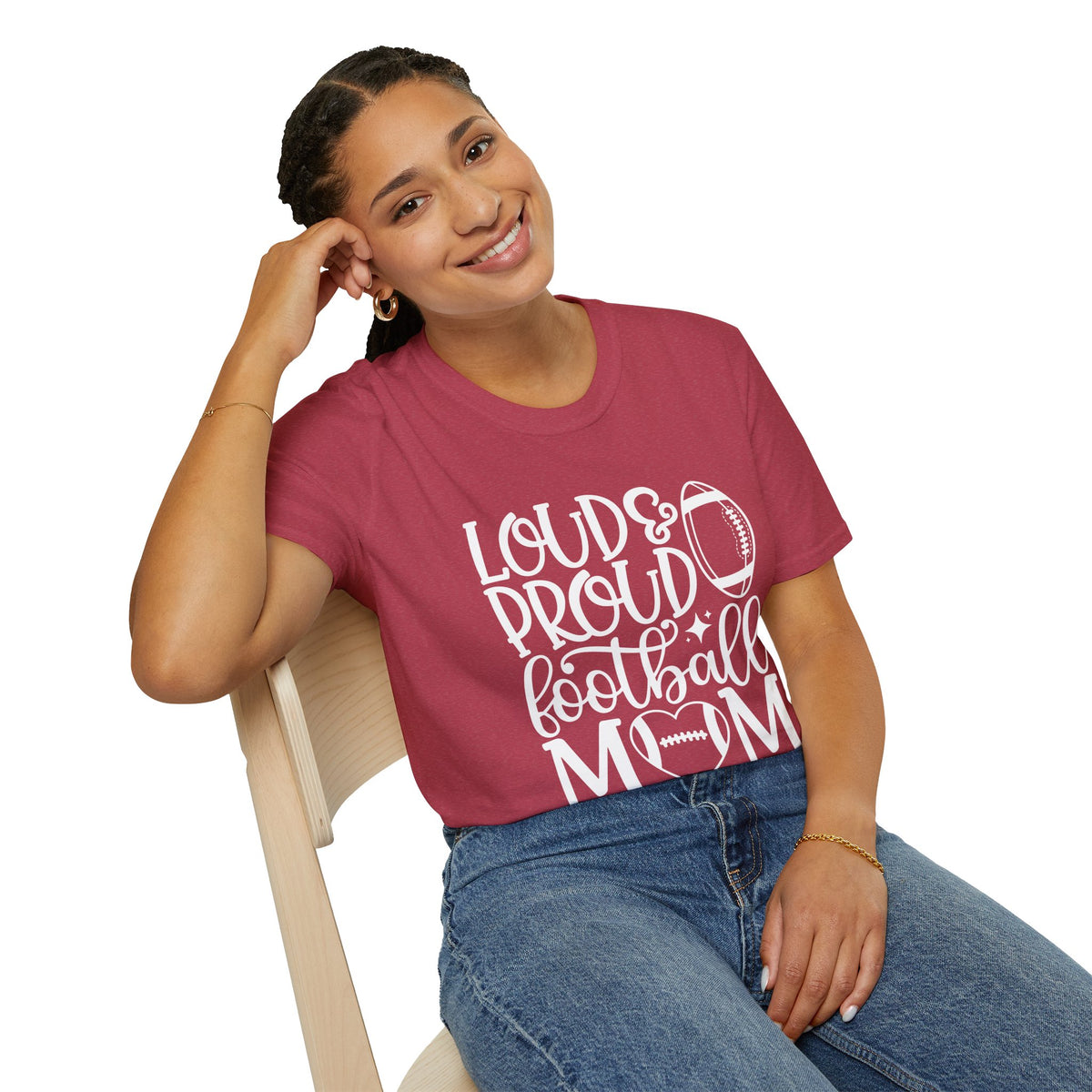 Loud & Proud Football Mom Tee