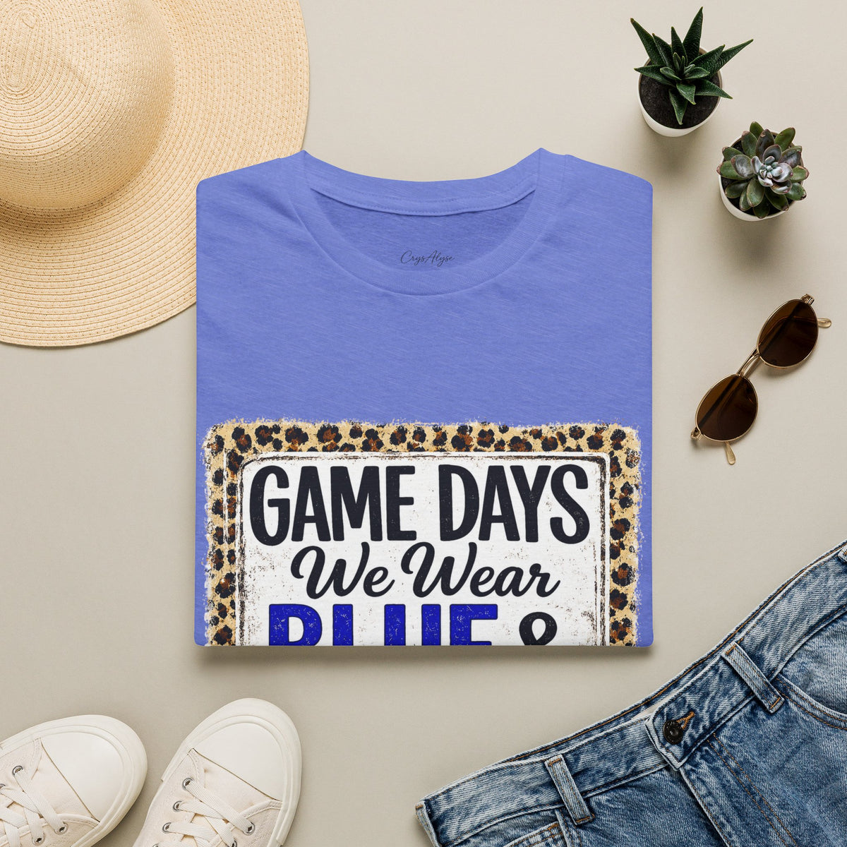 We Wear Blue & Gold Spirit Tee