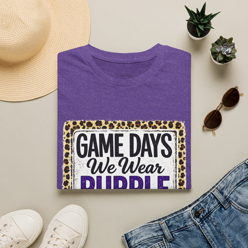 We Wear Purple & Gold Spirit Tee